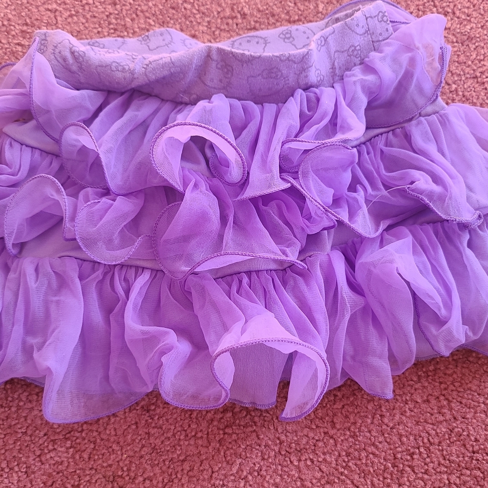 Girls Purple Hello Kitty Skirt Size 5